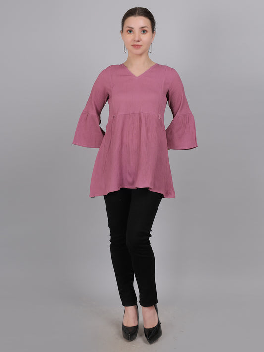 Mauve-Feeding-Top-2-way-Zipper