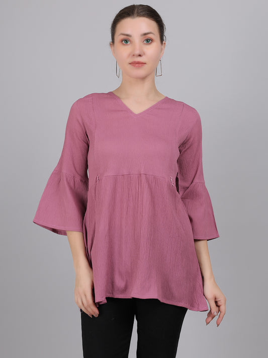 Mauve-Feeding-Top-2-way-Zipper