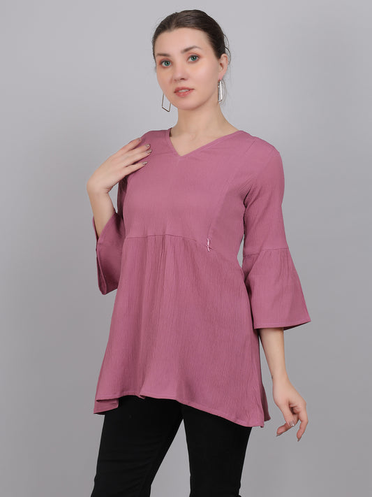 Mauve-Feeding-Top-2-way-Zipper