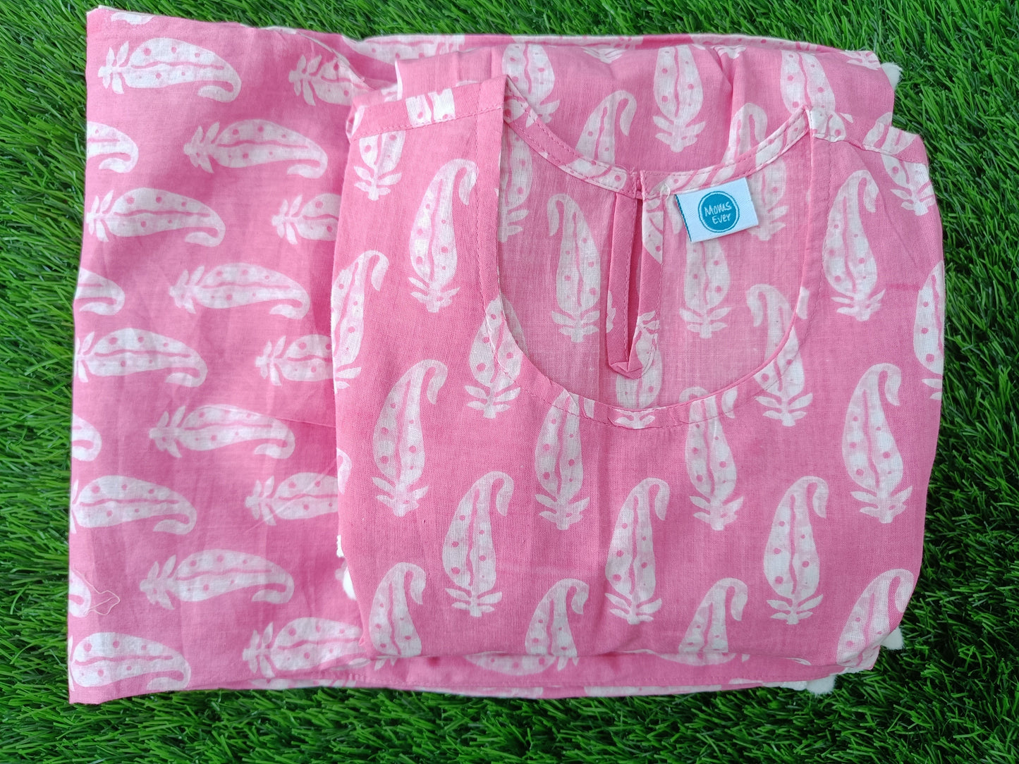 Pure Cotton Palazzo Set for Girls | Pink Printed 2