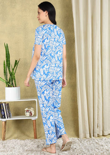 Leafy Affair Maternity and Feeding Night Suit