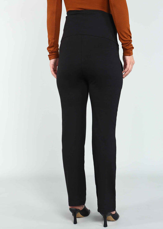Black Supima Cotton Maternity Pants