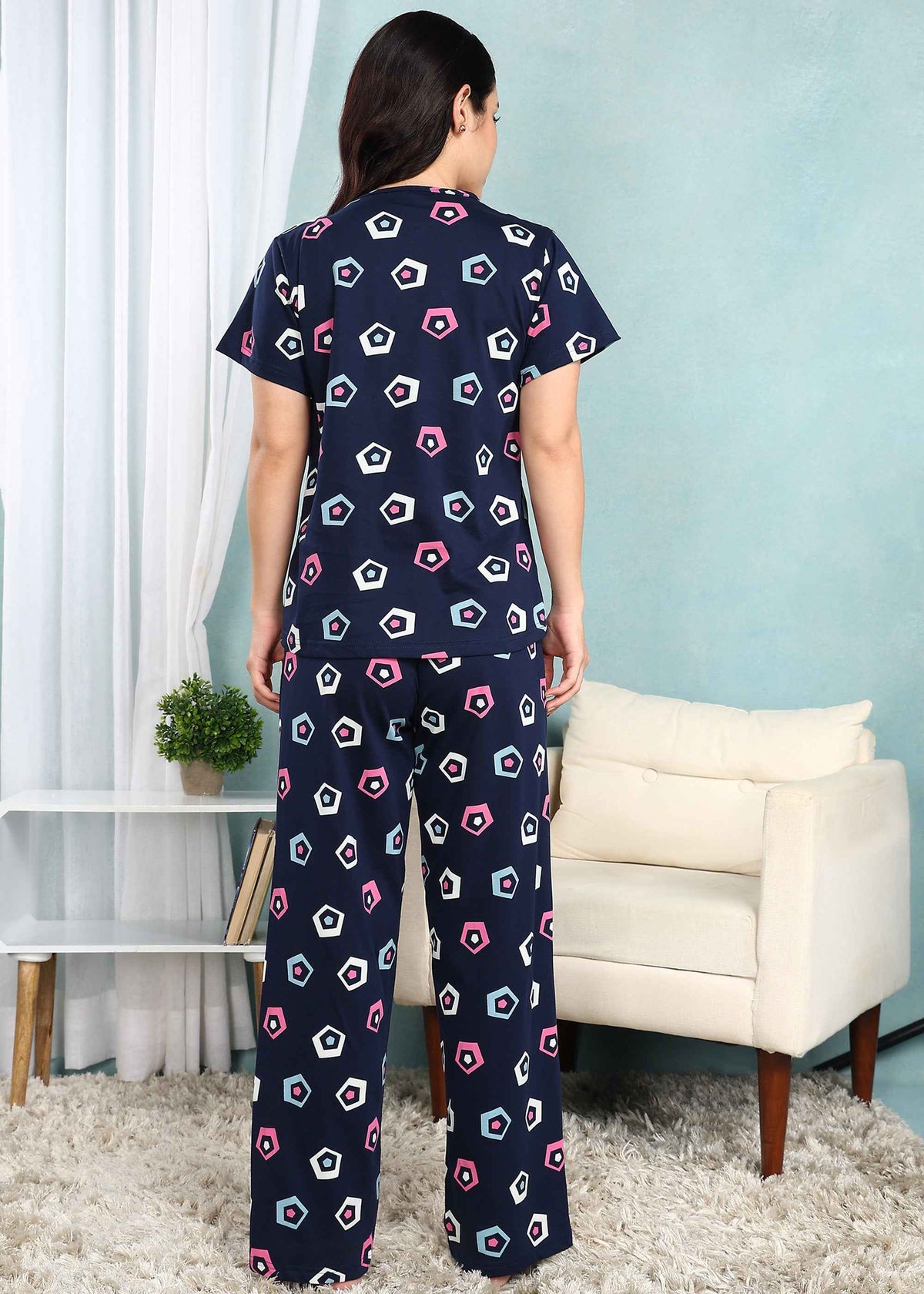 Navy Feeding Night Suit
