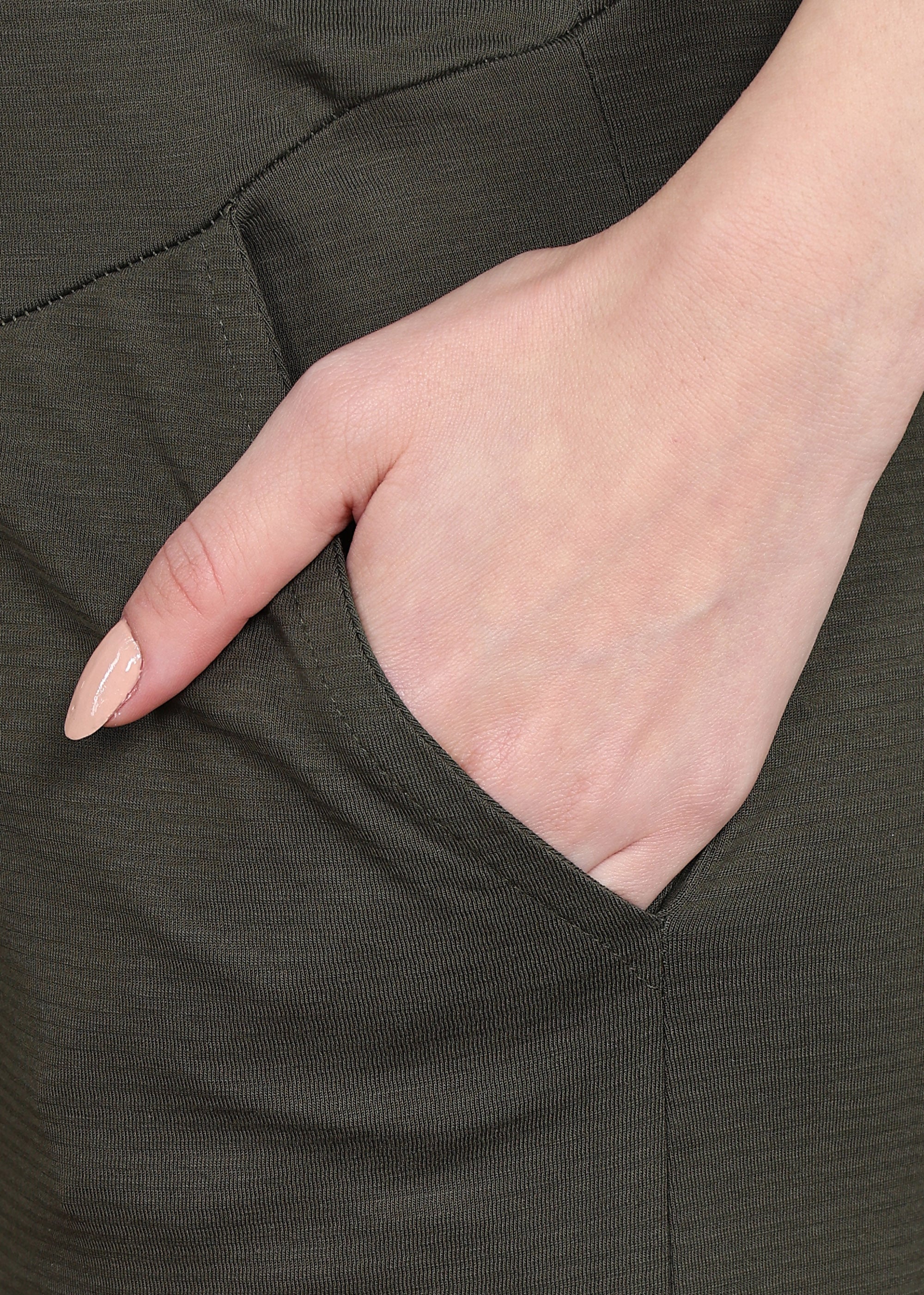Olive Supima Cotton Maternity Pants