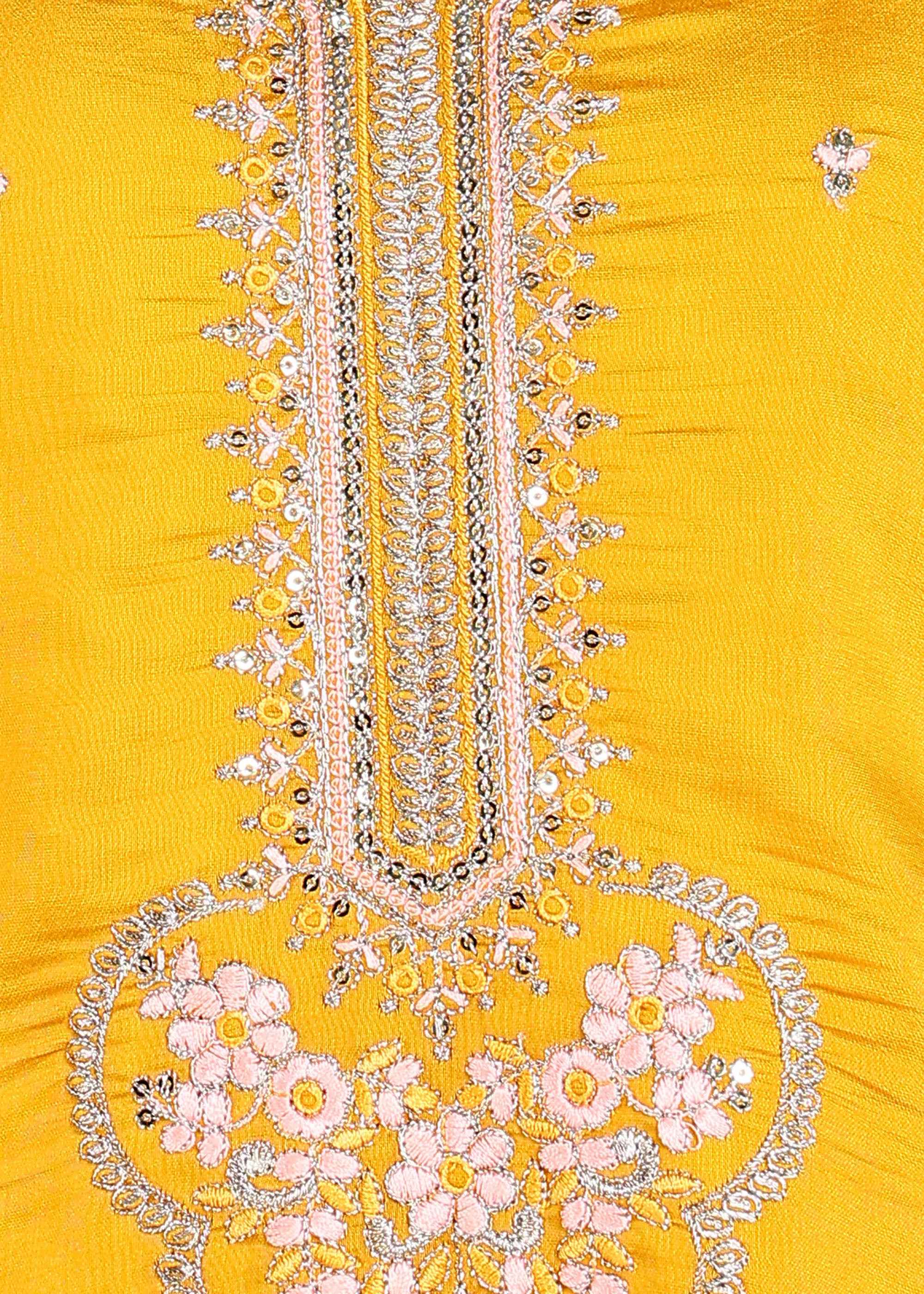 Yellow Festive Straight Feeding Kurta Set with Dupatta