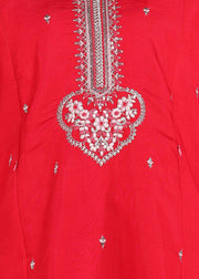Pink Festive Straight Feeding Kurta Set with Dupatta