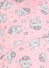 Popcorn Pink Maternity and Feeding Night Suit
