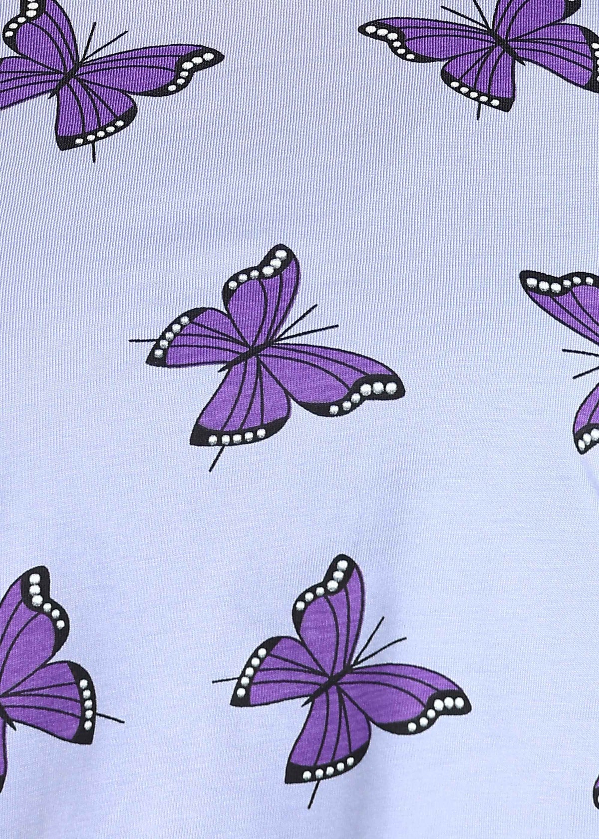 Purple Butterfly Feeding Night Suit