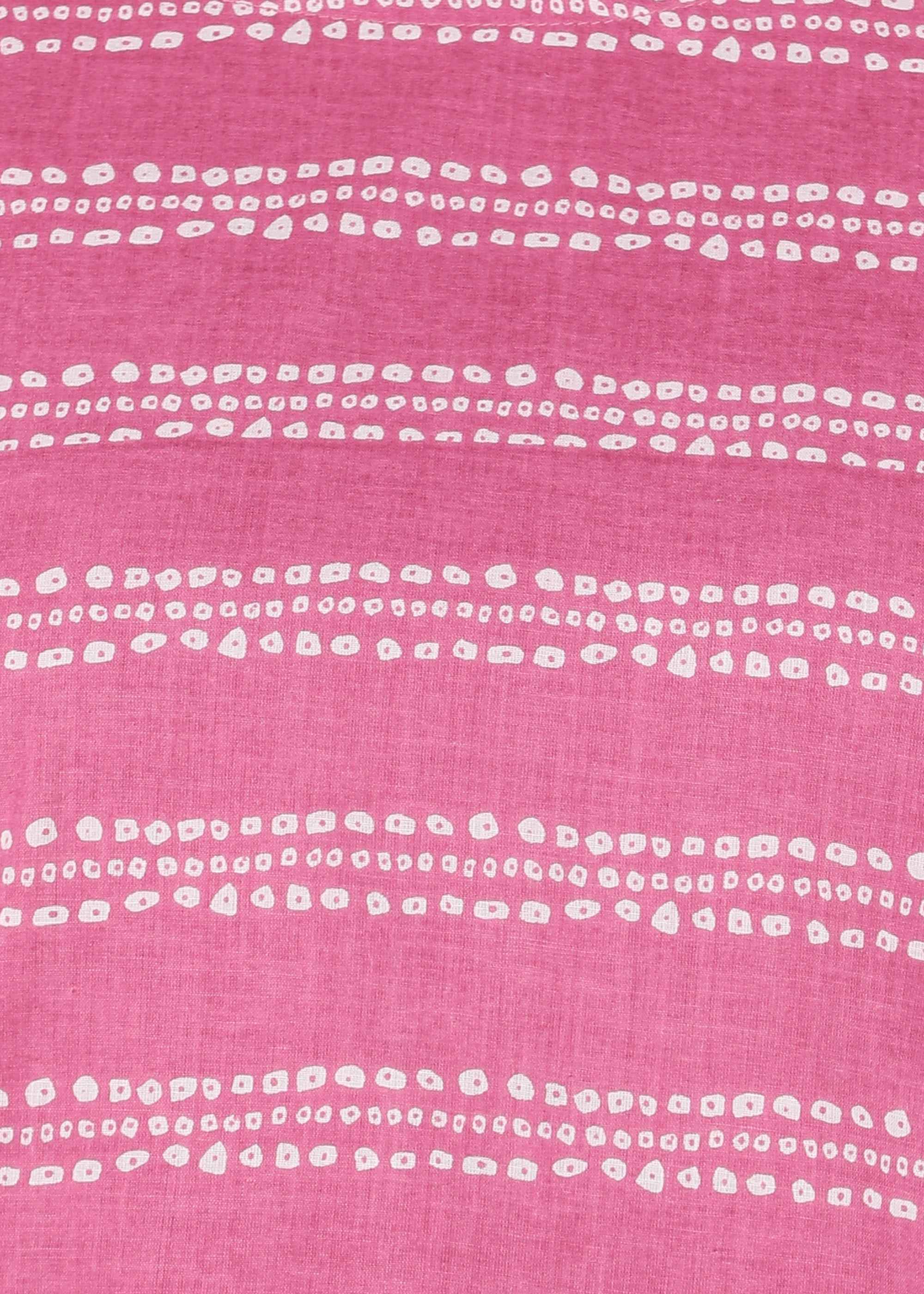 Pink Bandhani Pure Cotton Straight Feeding Kurta Set with Dupatta