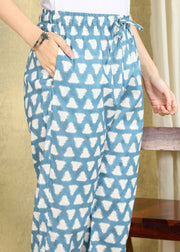 Blue Breeze Ikkat Straight Feeding Kurta Set