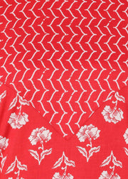 Red Pure Cotton Straight Feeding Kurta Set with Dupatta