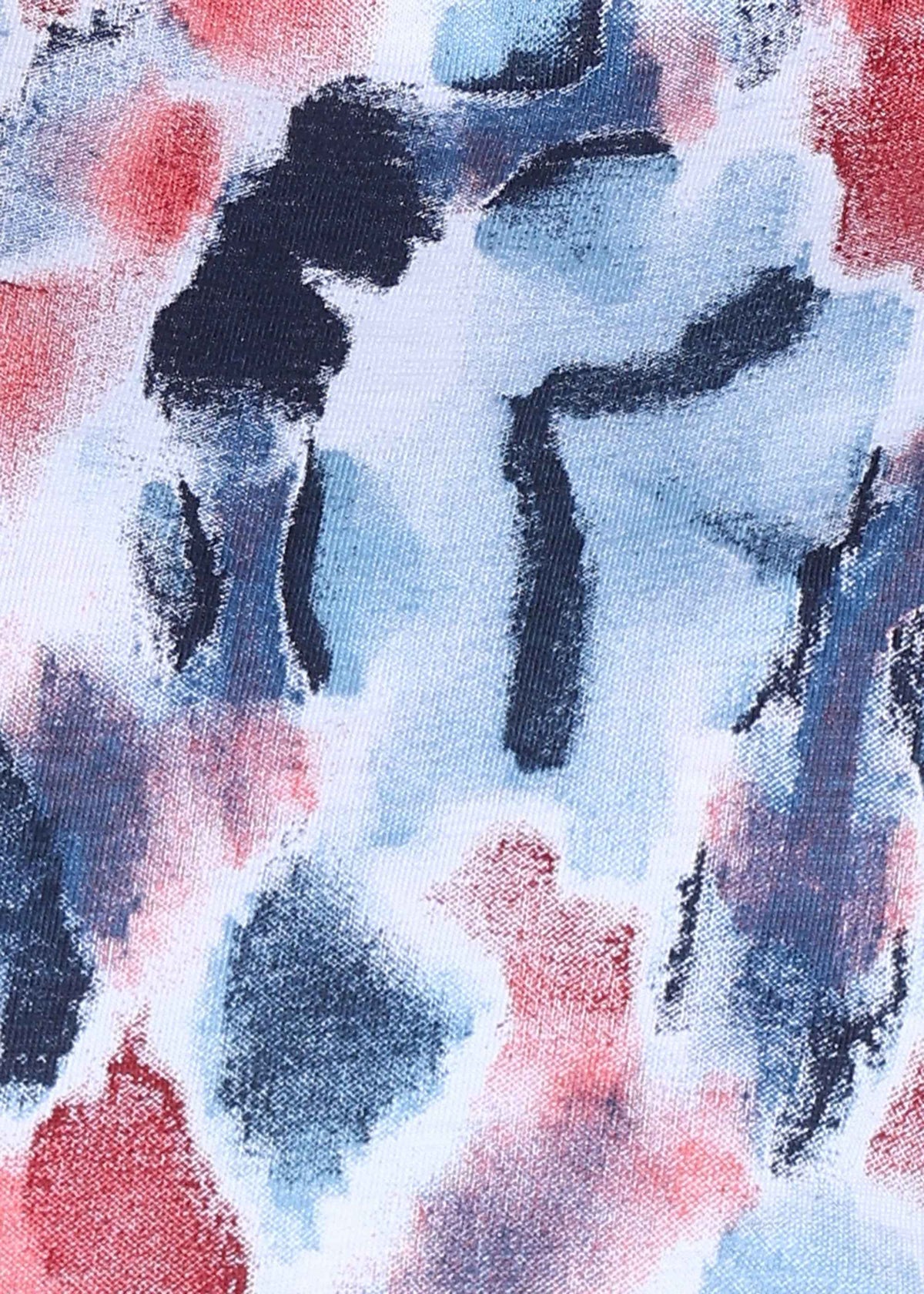 Red Tie-Dye Maternity and Feeding Night Suit