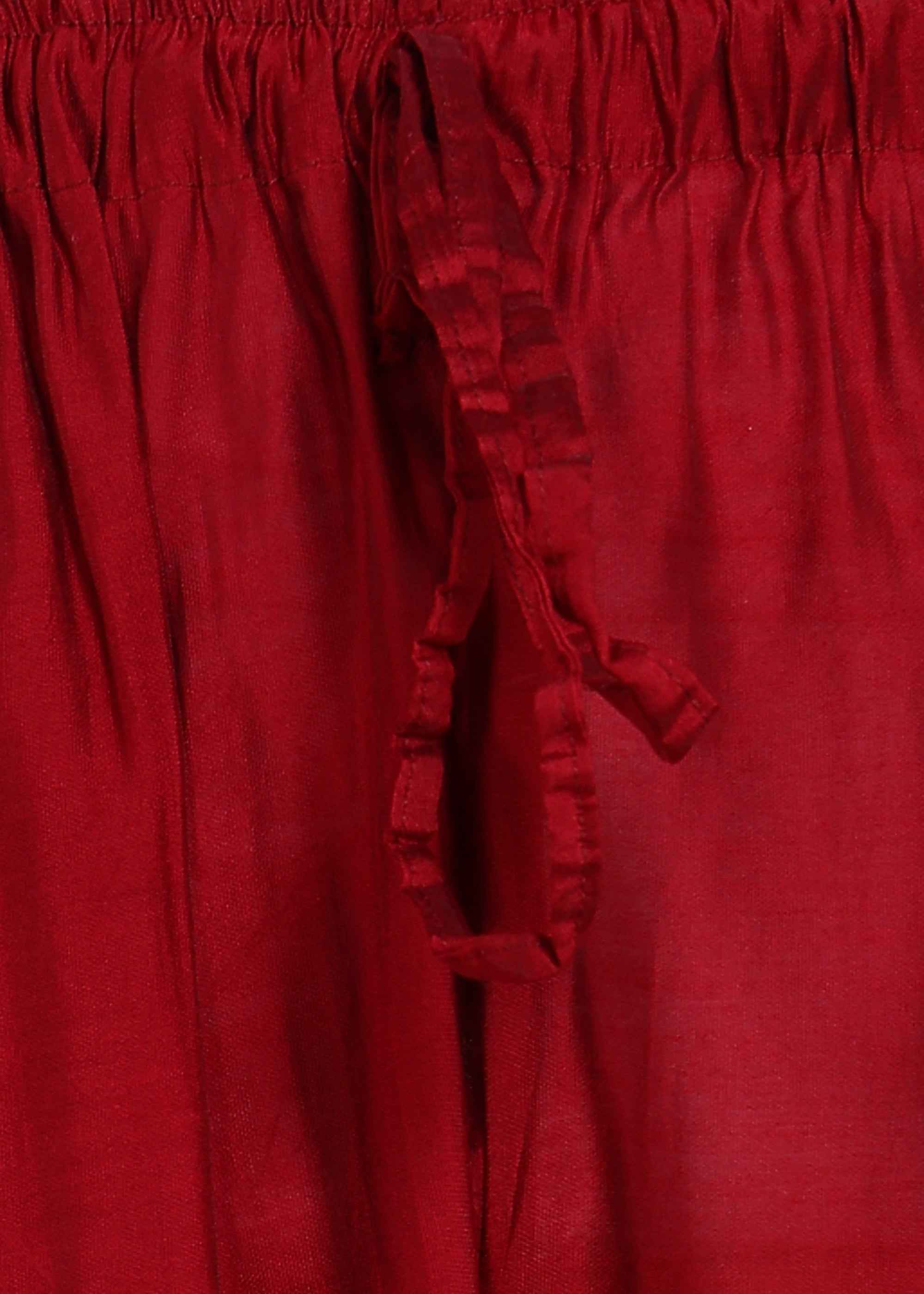 Marroon Festive Straight Feeding Kurta Set with Dupatta