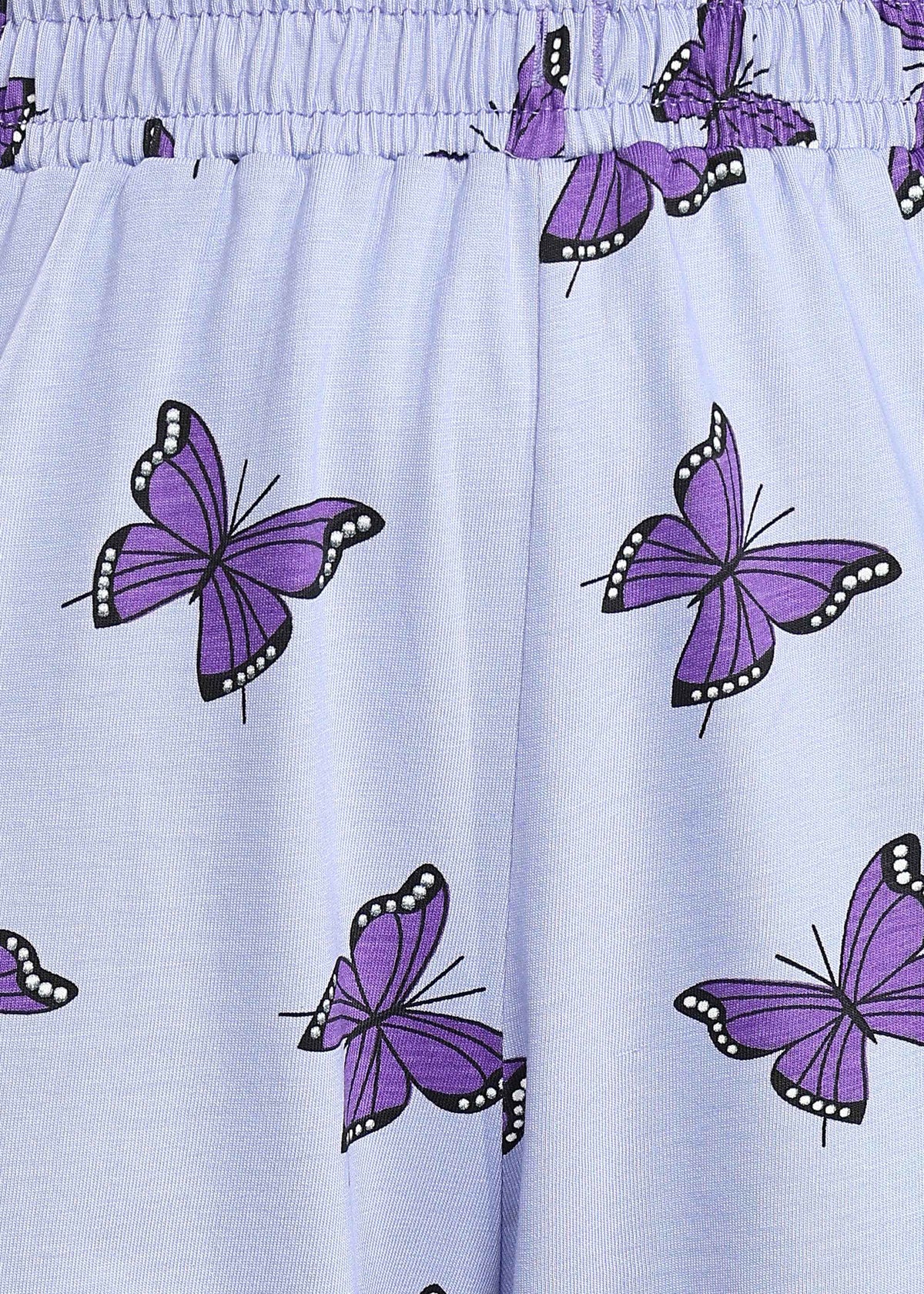 Purple Butterfly Feeding Night Suit