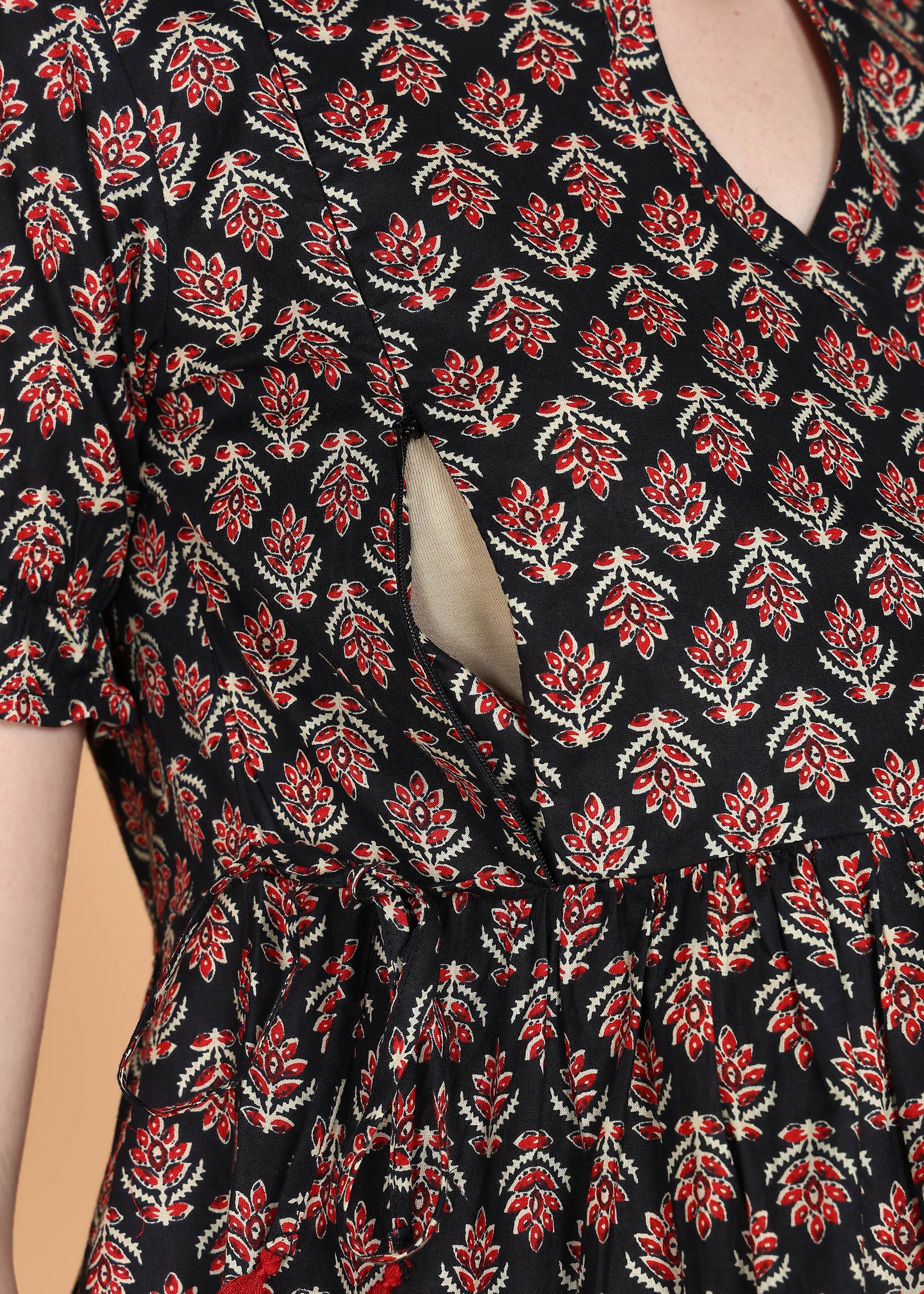 Black-Pure-Cotton-Maternity-Feeding-Co-ord-Set