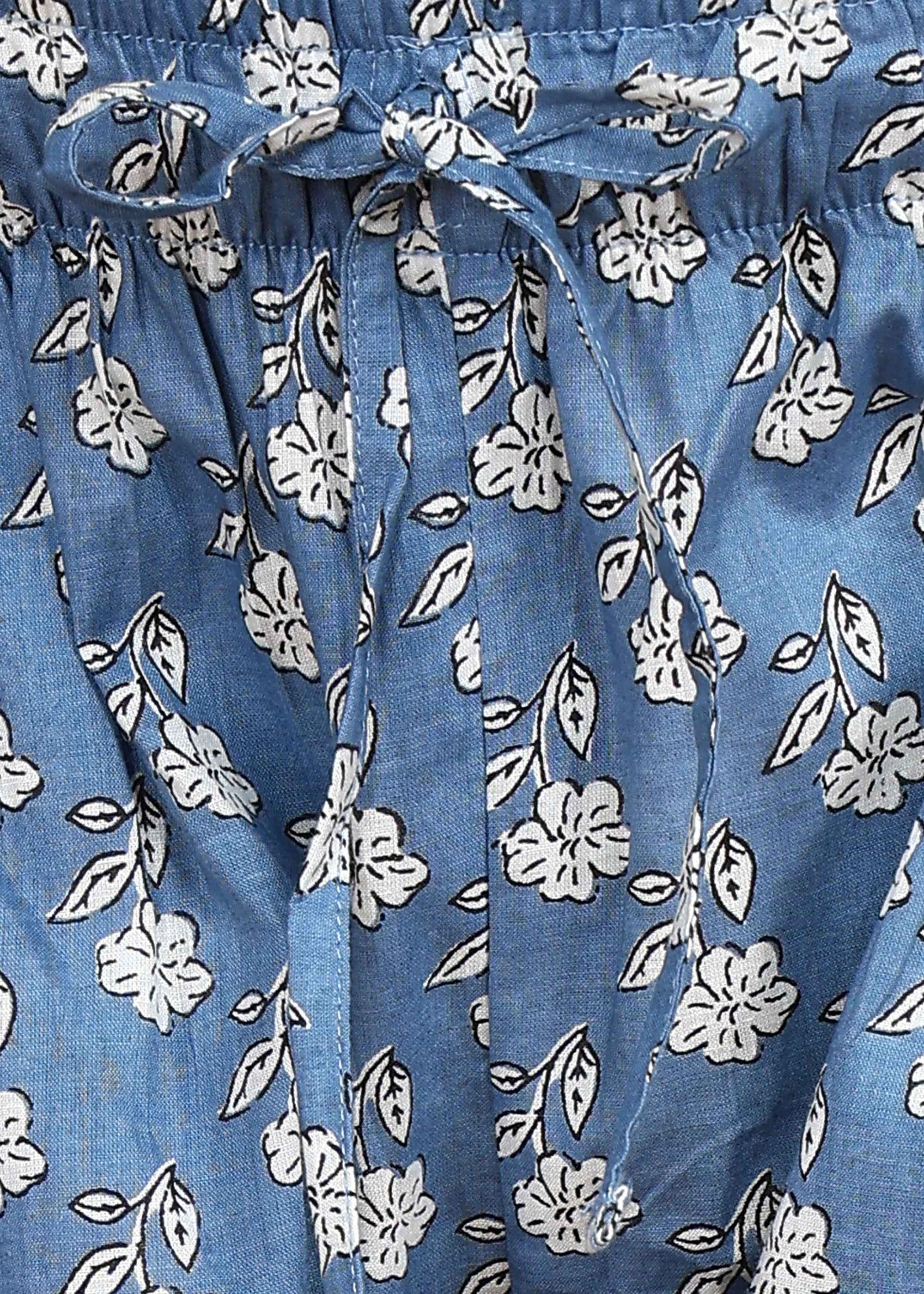Blue Maternity and Feeding Kurta Set with Dupatta
