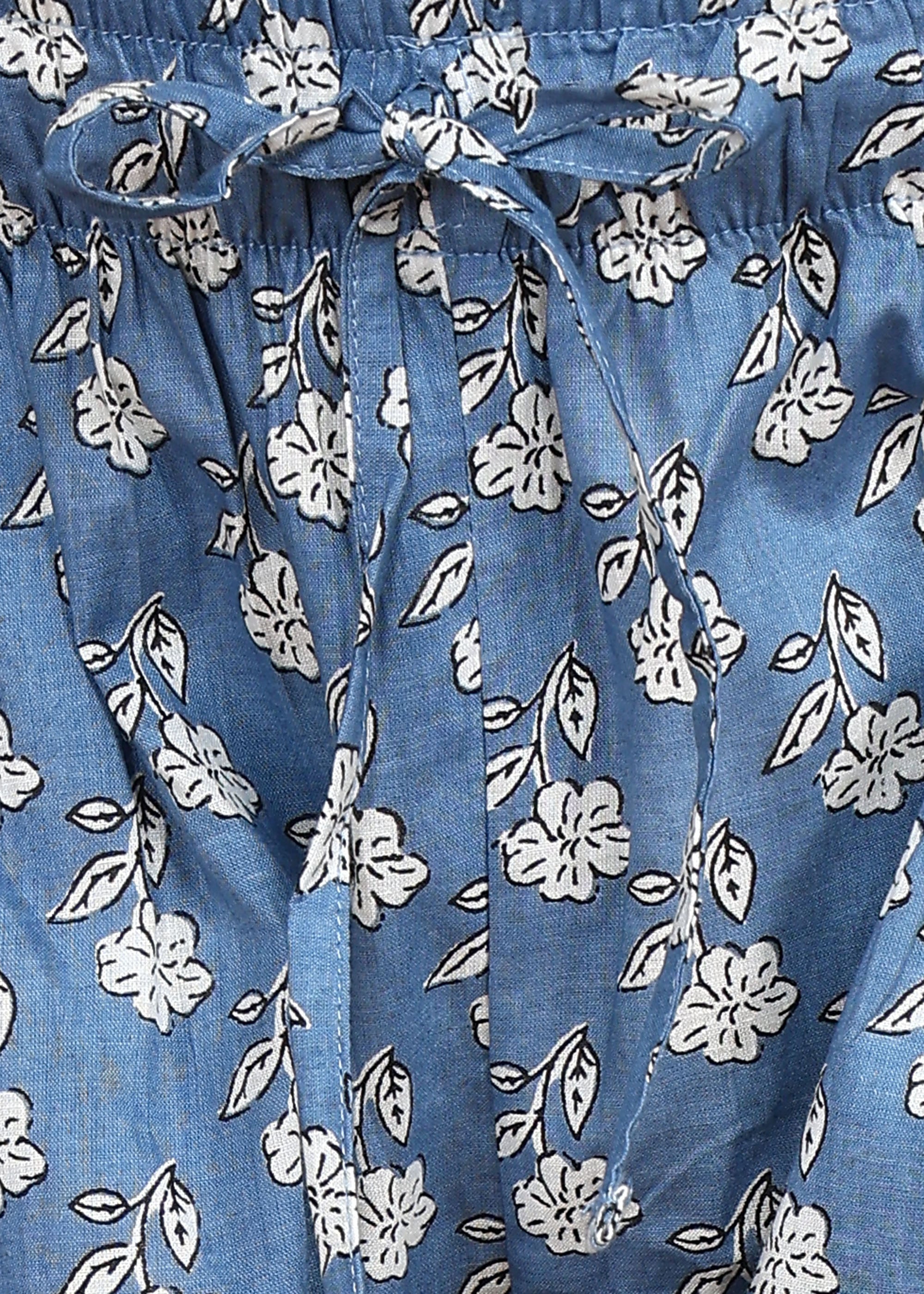 Blue-Floral-Maternity-Feeding-KurtaSet-Dupatta