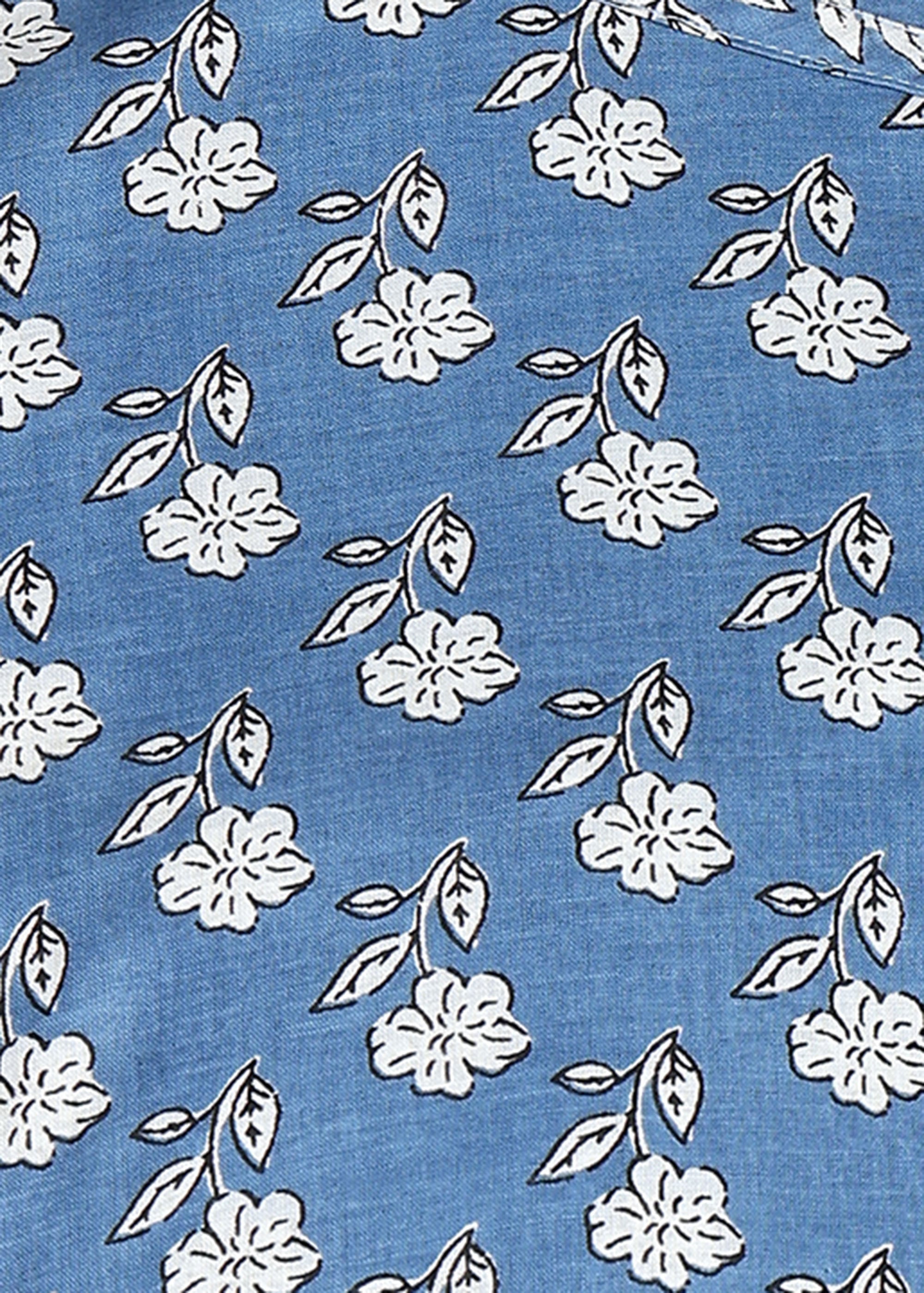 Blue-Floral-Maternity-Feeding-KurtaSet-Dupatta