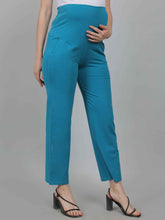 Blue Supima Cotton Maternity Pants