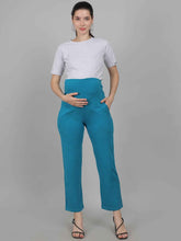 Blue Supima Cotton Maternity Pants