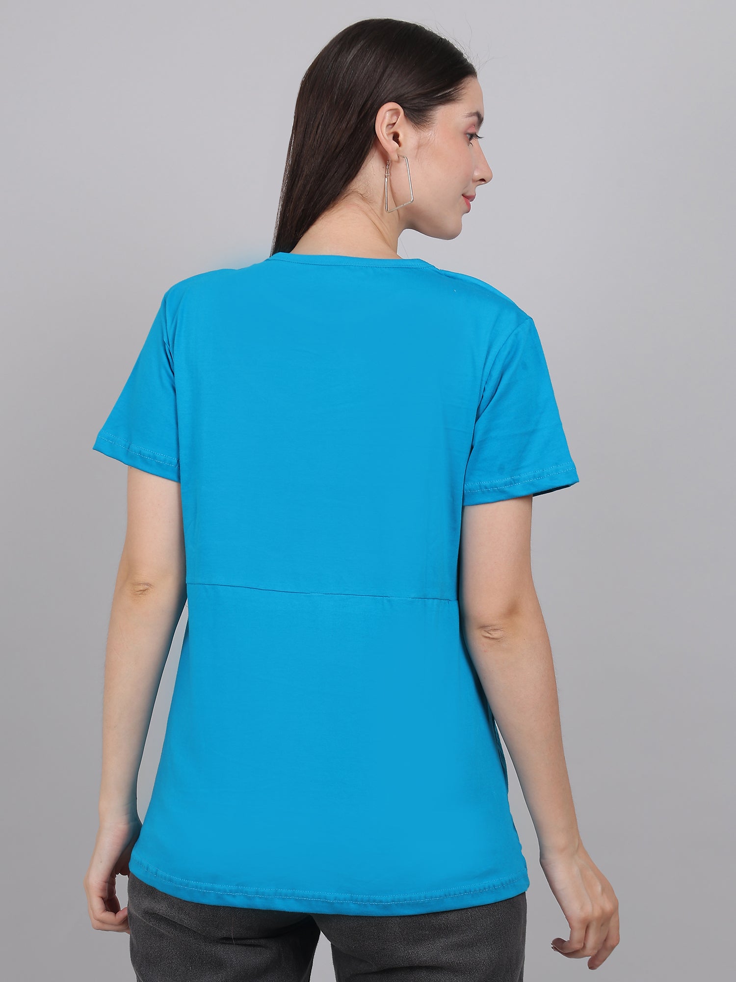 Blue-Zipless-Feeding-T-Shirt-Top