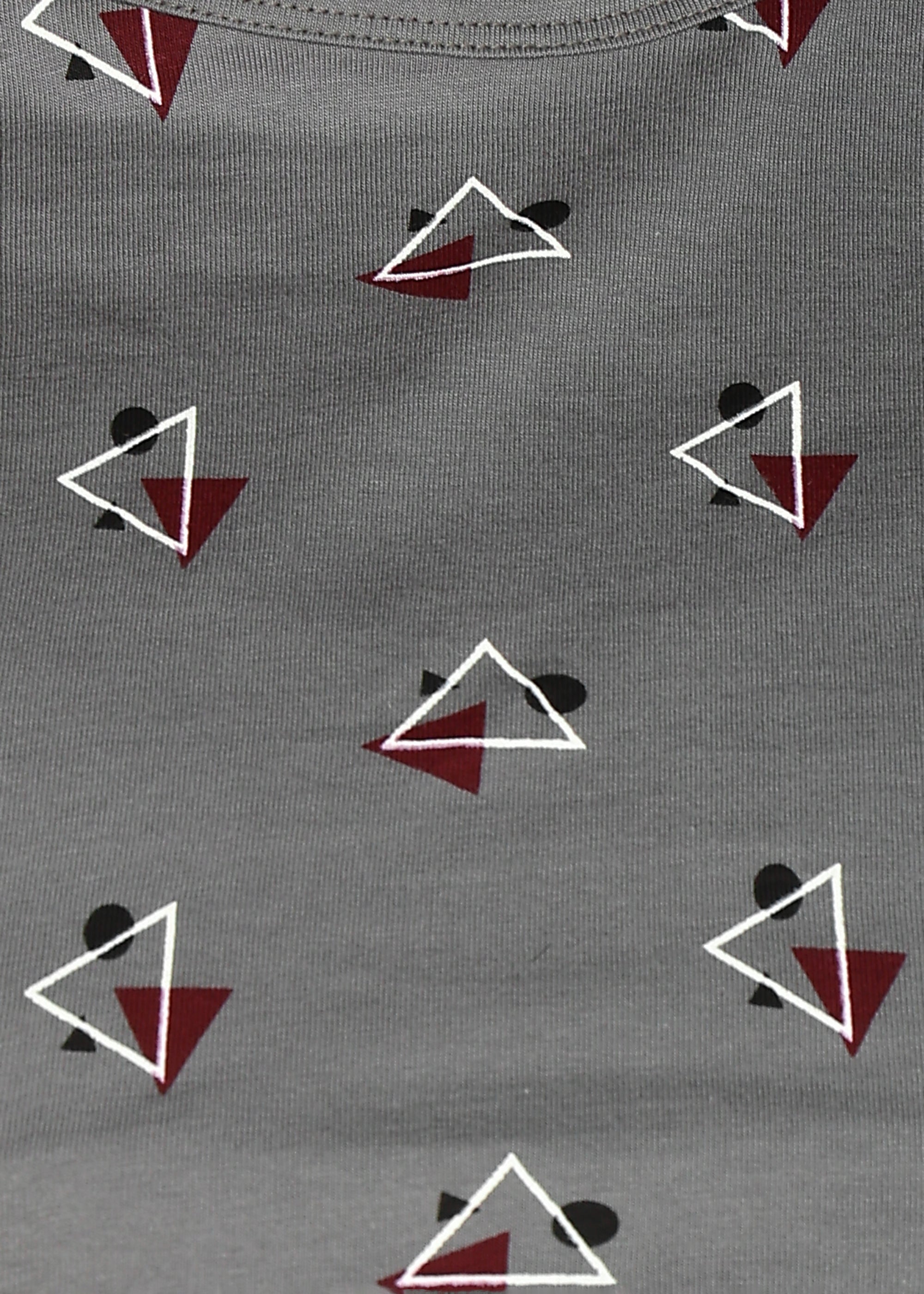 DarkGrey-KnittedCotton-Maternity-Loungewear-Dress