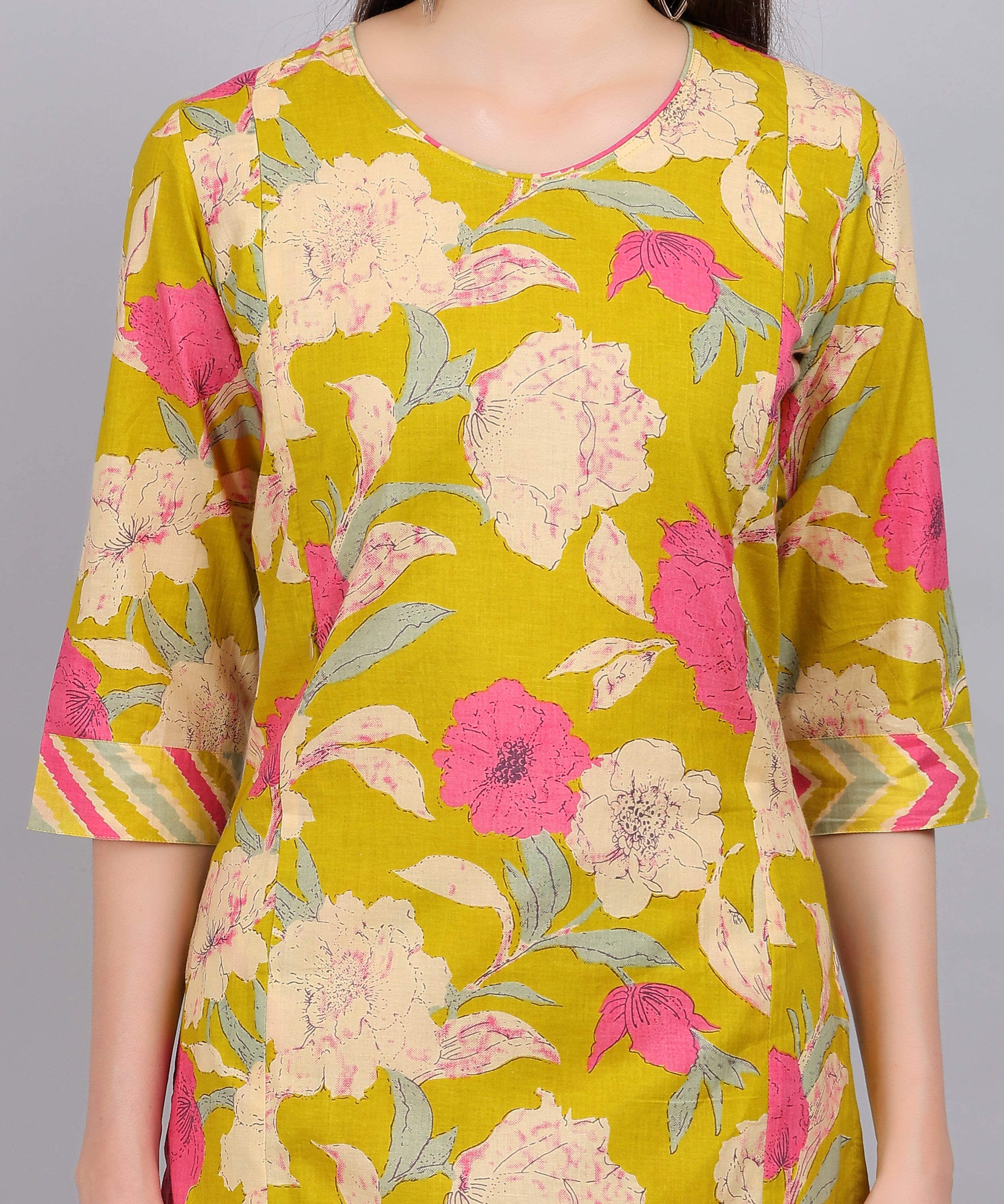 Green-PureCotton-StraightFeeding- KurtaSet-with-Dupatta