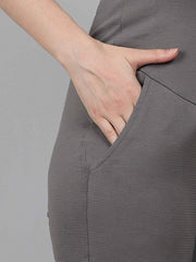 Grey Supima Cotton Maternity Pants