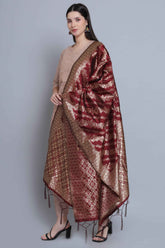 Beige Festive Straight Feeding Kurta Set with Dupatta
