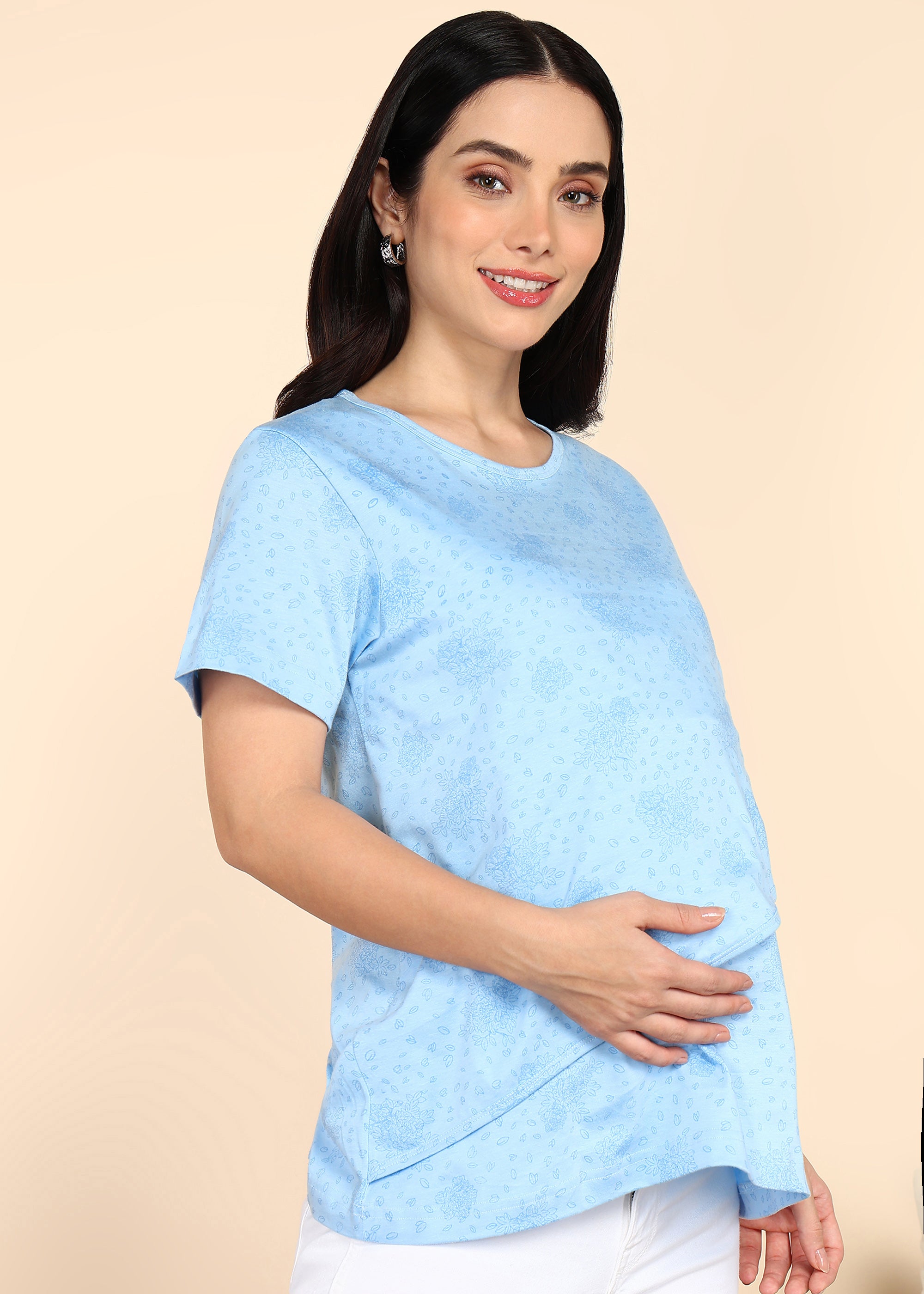 LightBlue-Zipless-Maternity-Feeding-T-Shirt-Top