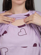 Lilac Zipless Feeding T-Shirt