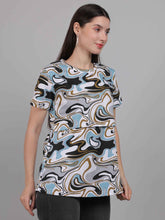 Marble Print Zipless Feeding T-Shirt