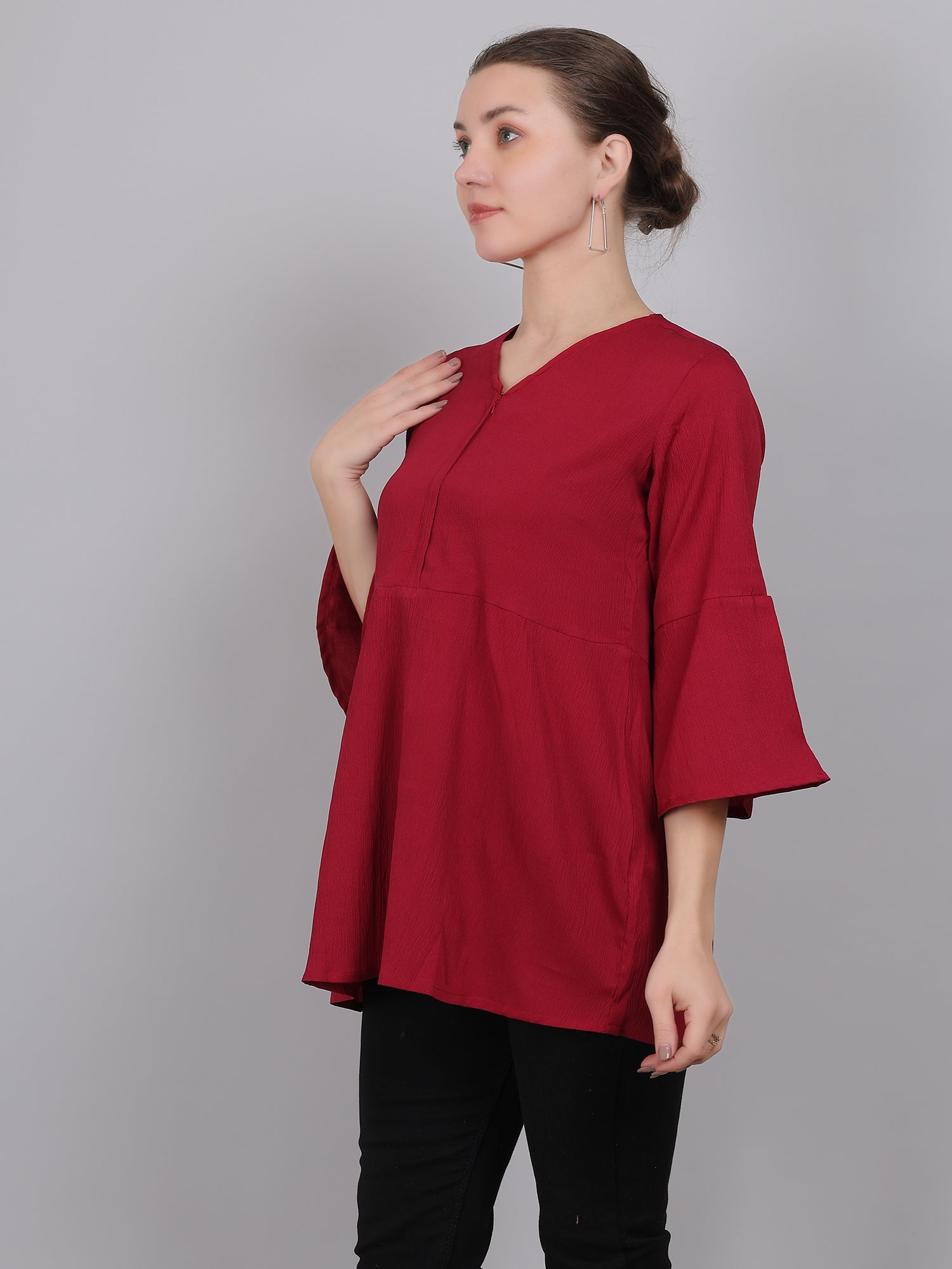 Maroon-Feeding-Top-Center-Zipper