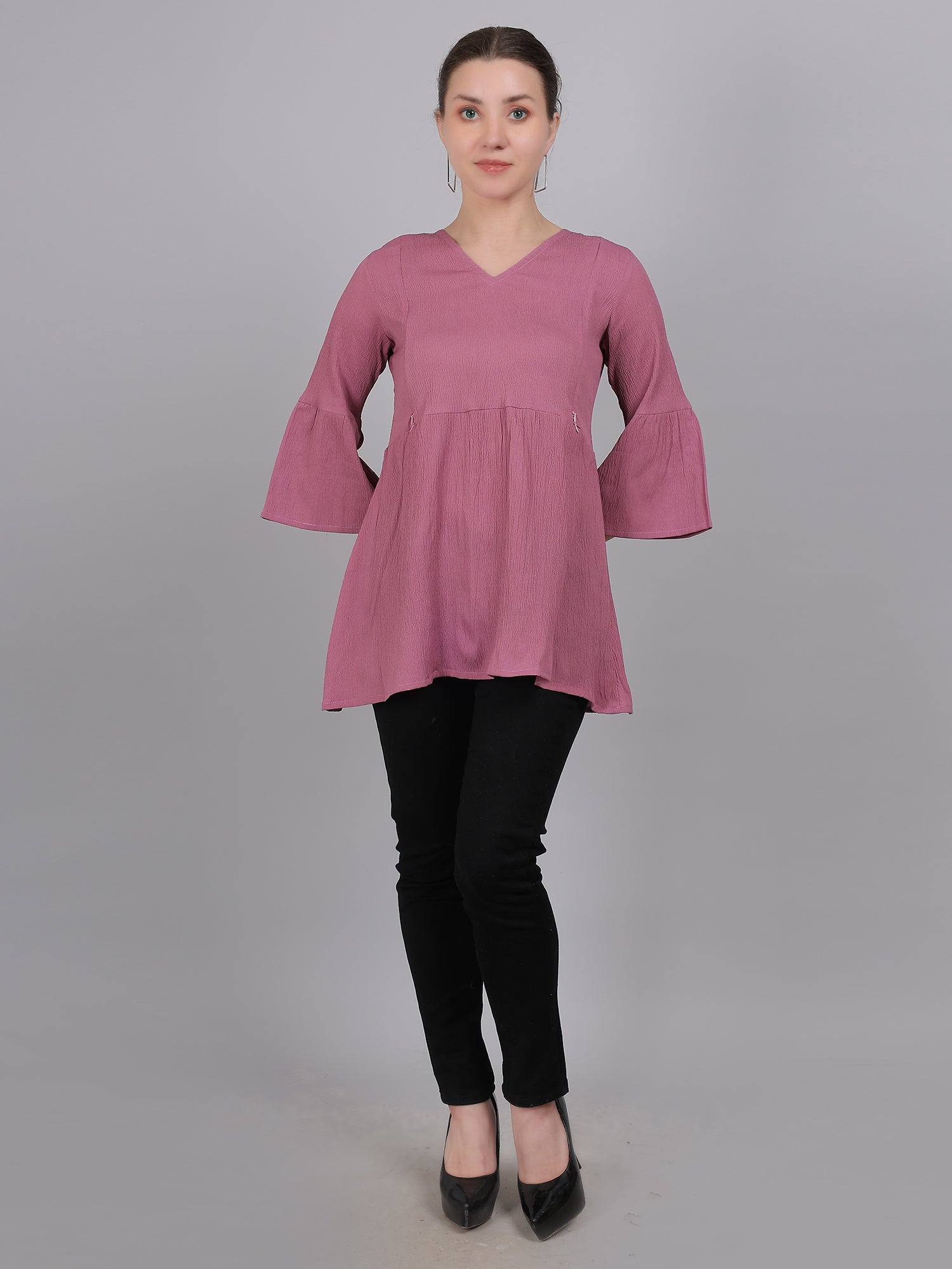 Mauve-Feeding-Top-2-way-Zipper