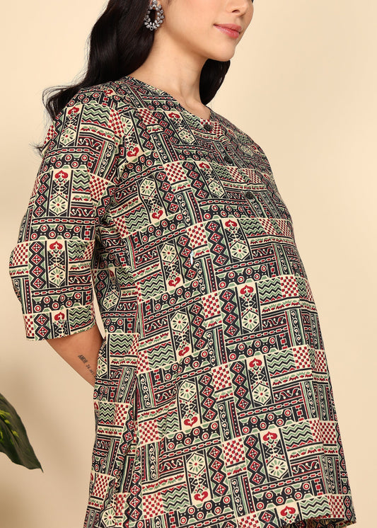Multicolor-Pure-Cotton-Maternity-Feeding-Co-ord-Set