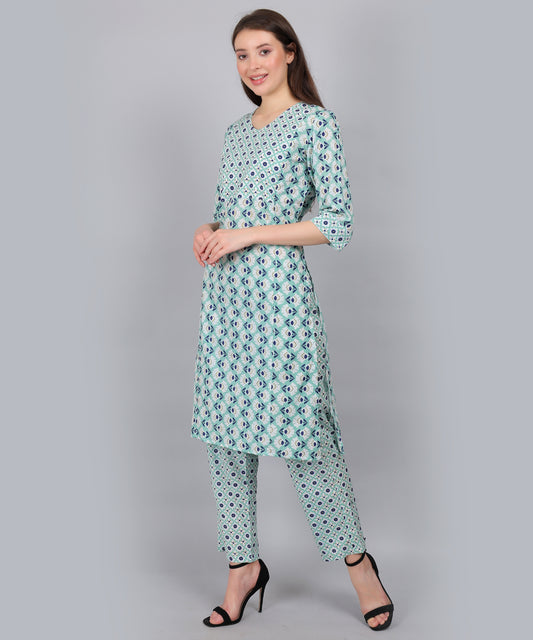 Pastel-Green-PureCotton-StraightFeeding-KurtaSet