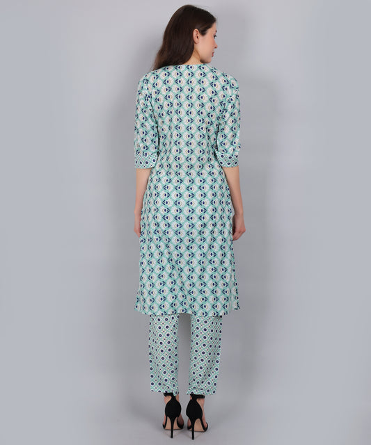 Pastel-Green-PureCotton-StraightFeeding-KurtaSet