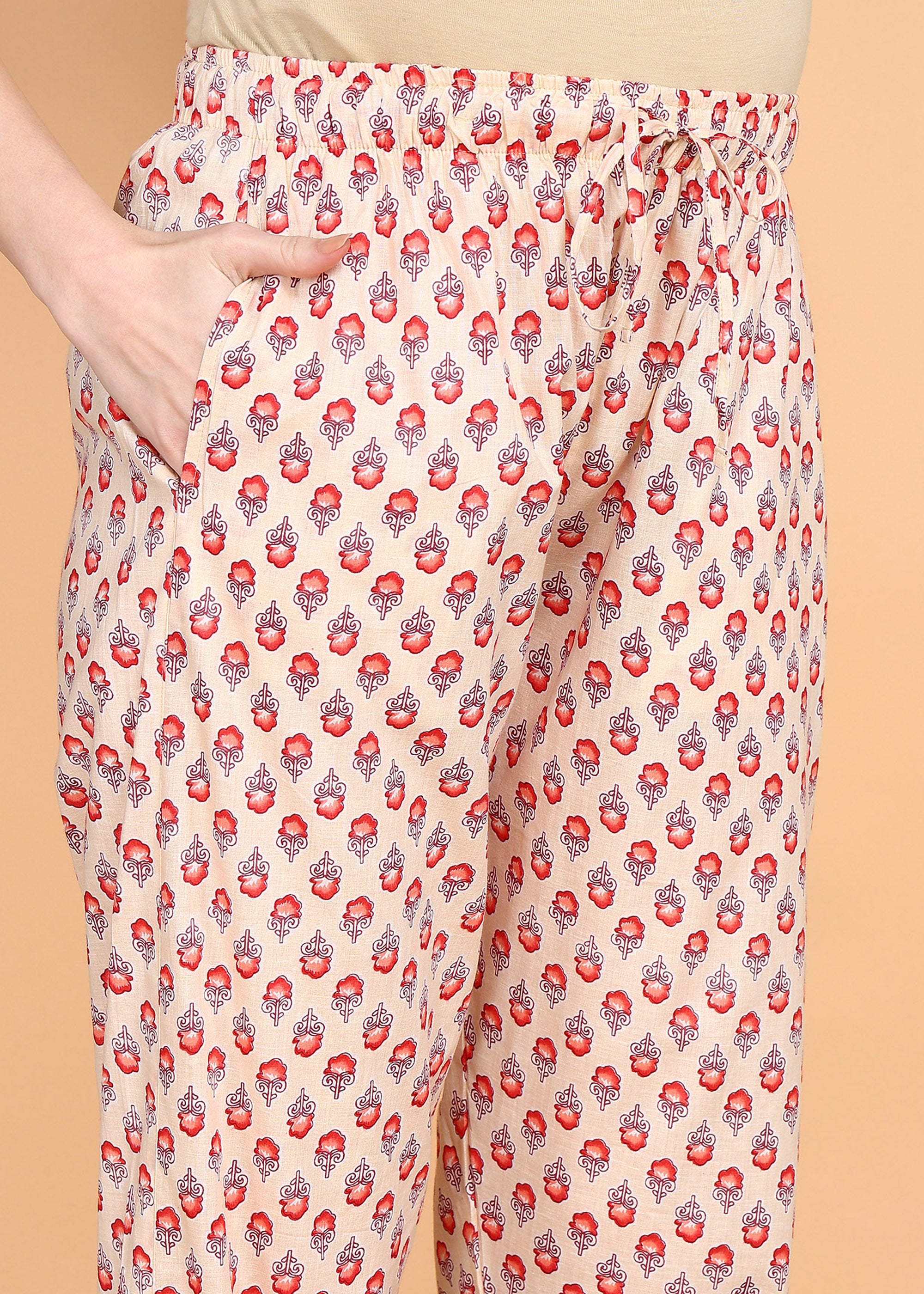 Peach-Maternity-Feeding-KurtaSet-with-Dupatta