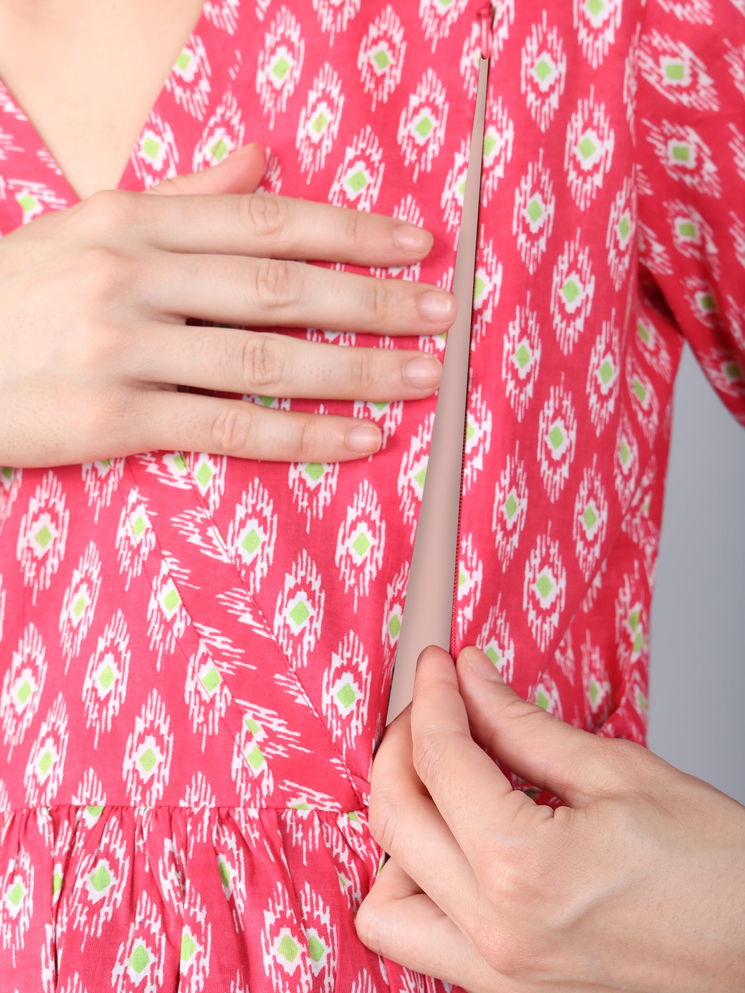 Pink-PureCotton-Maternity-Feeding-Co-ord-Set