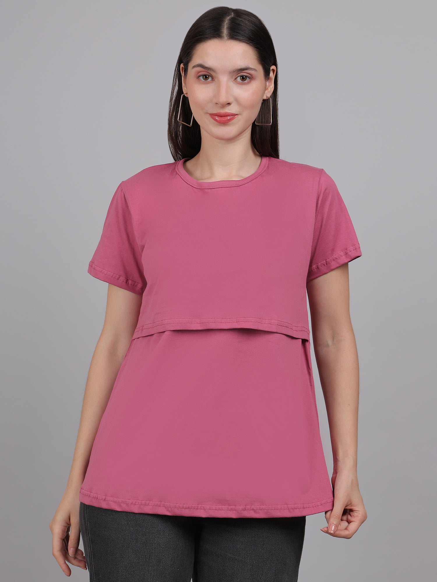 Pink-Zipless-Feeding-T-Shirt-Top