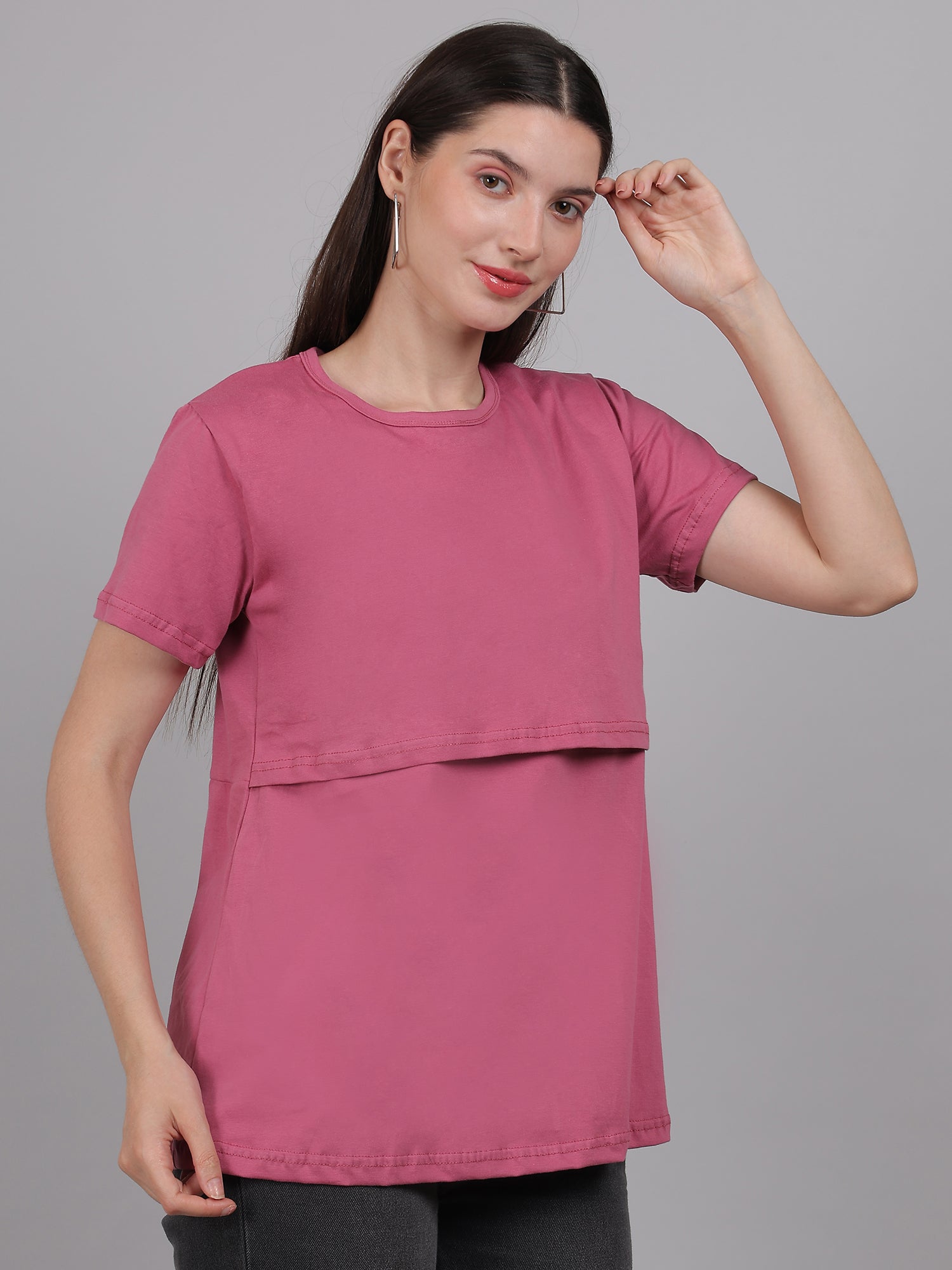 Pink-Zipless-Feeding-T-Shirt-Top