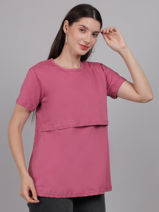 Pink-Zipless-Feeding-T-Shirt-Top
