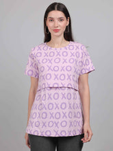 Purple Zipless Feeding T-Shirt