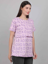 Purple Zipless Feeding T-Shirt