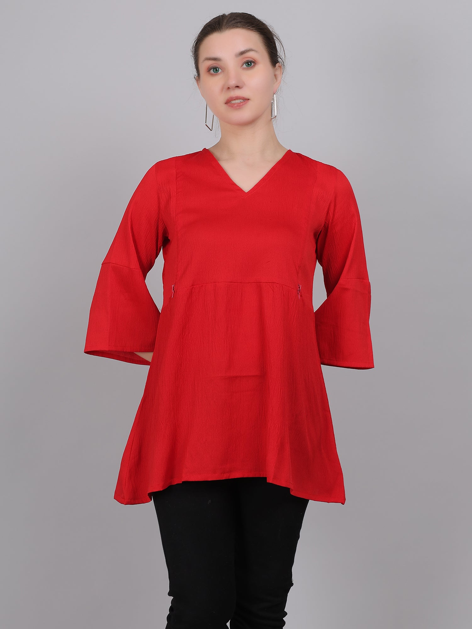 Red-Feeding-Top-2-way-Zipper