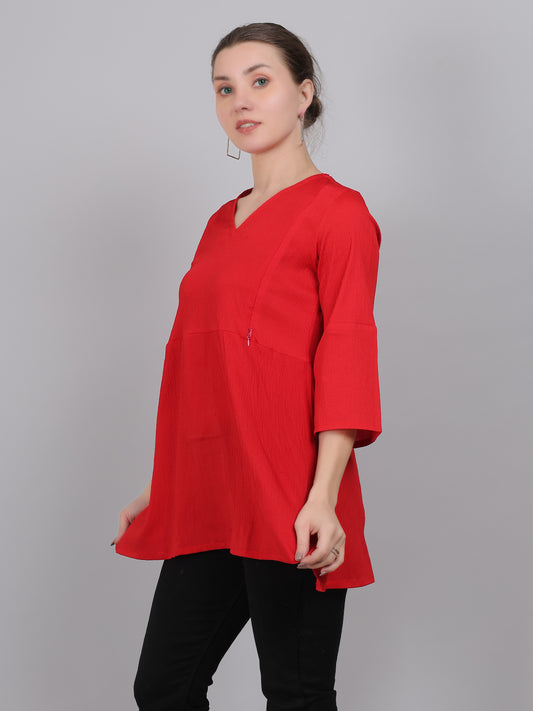 Red-Feeding-Top-2-way-Zipper