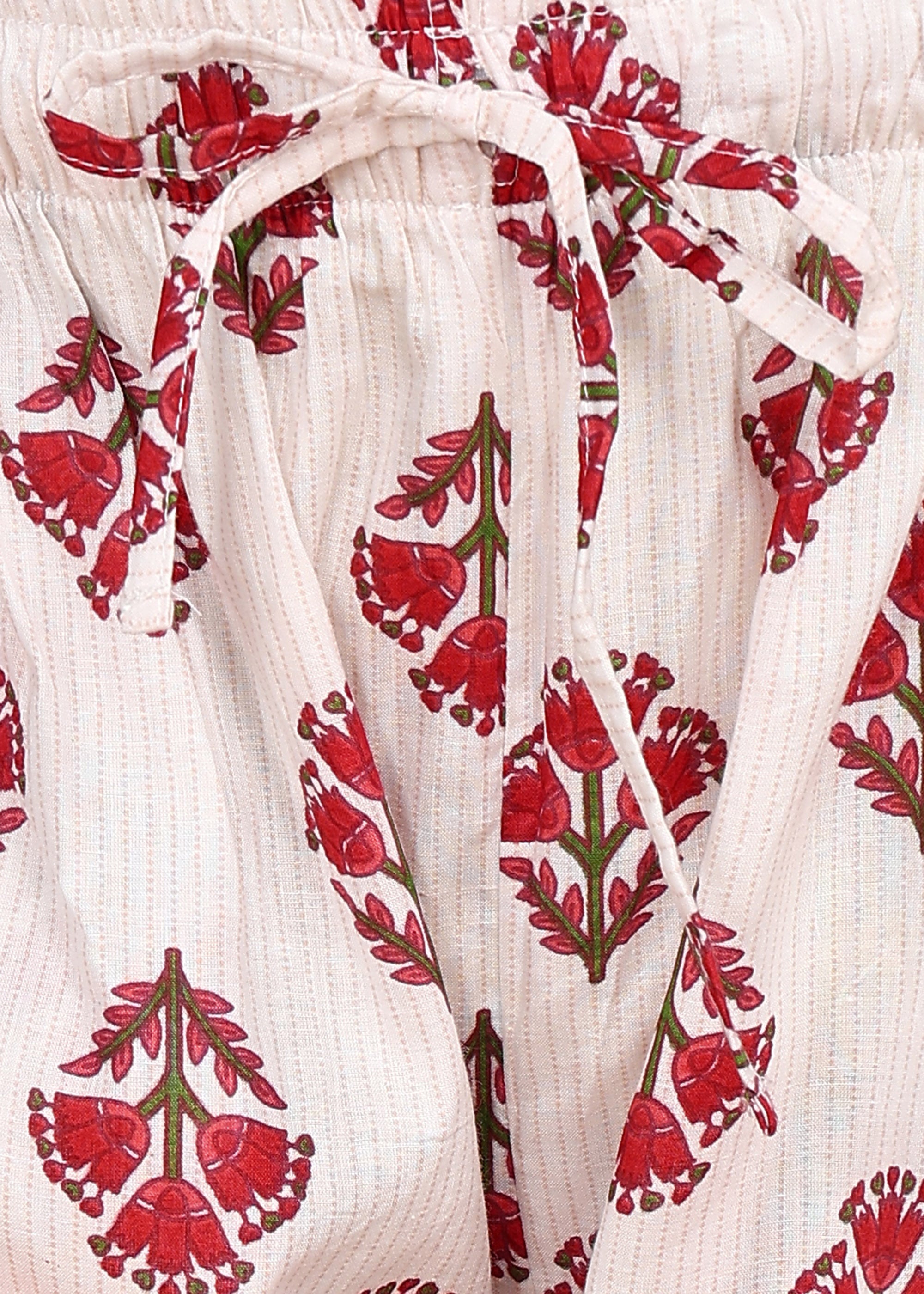 Red-Floral-Maternity-Feeding-KurtaSet-Dupatta