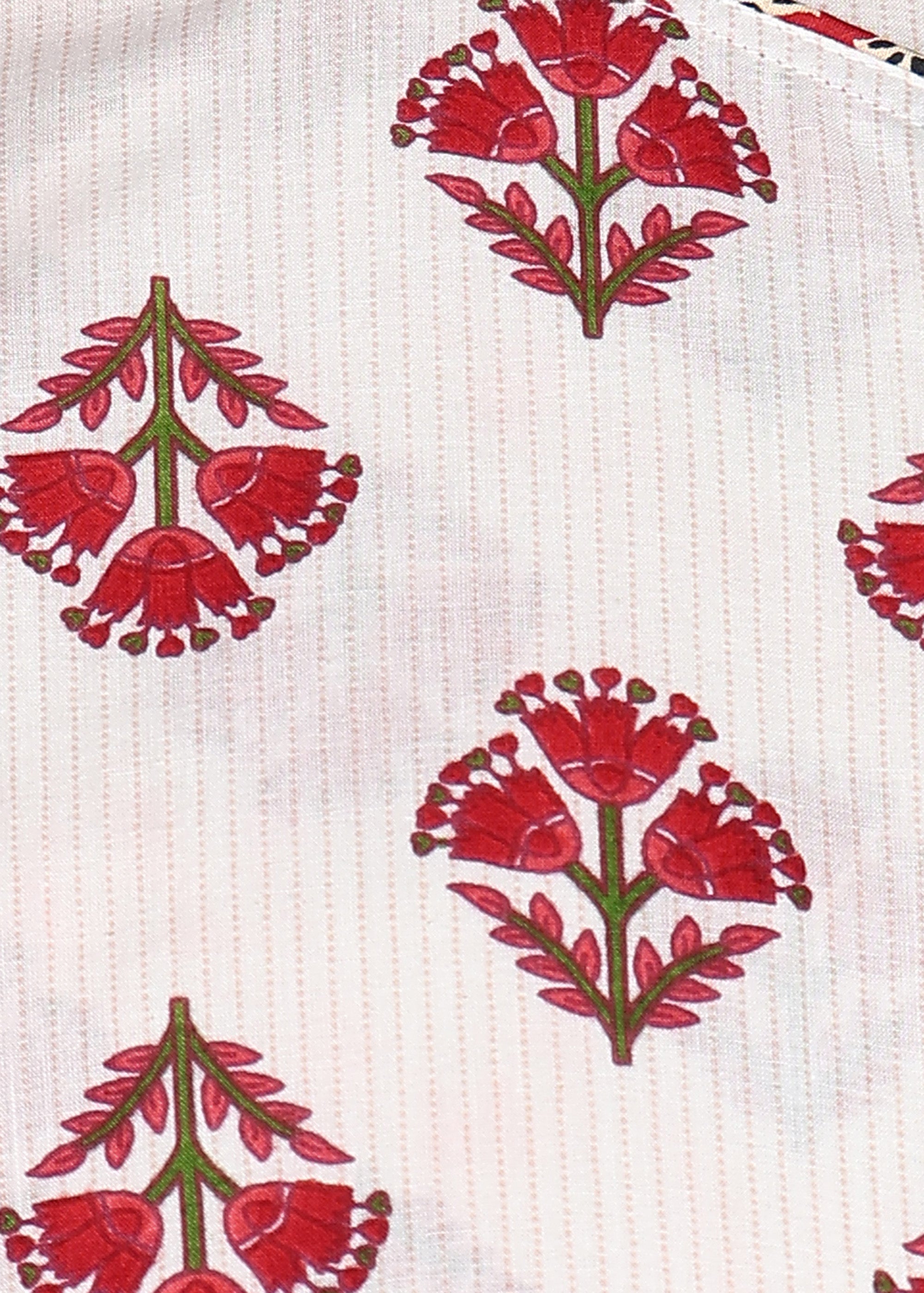 Red-Floral-Maternity-Feeding-KurtaSet-Dupatta