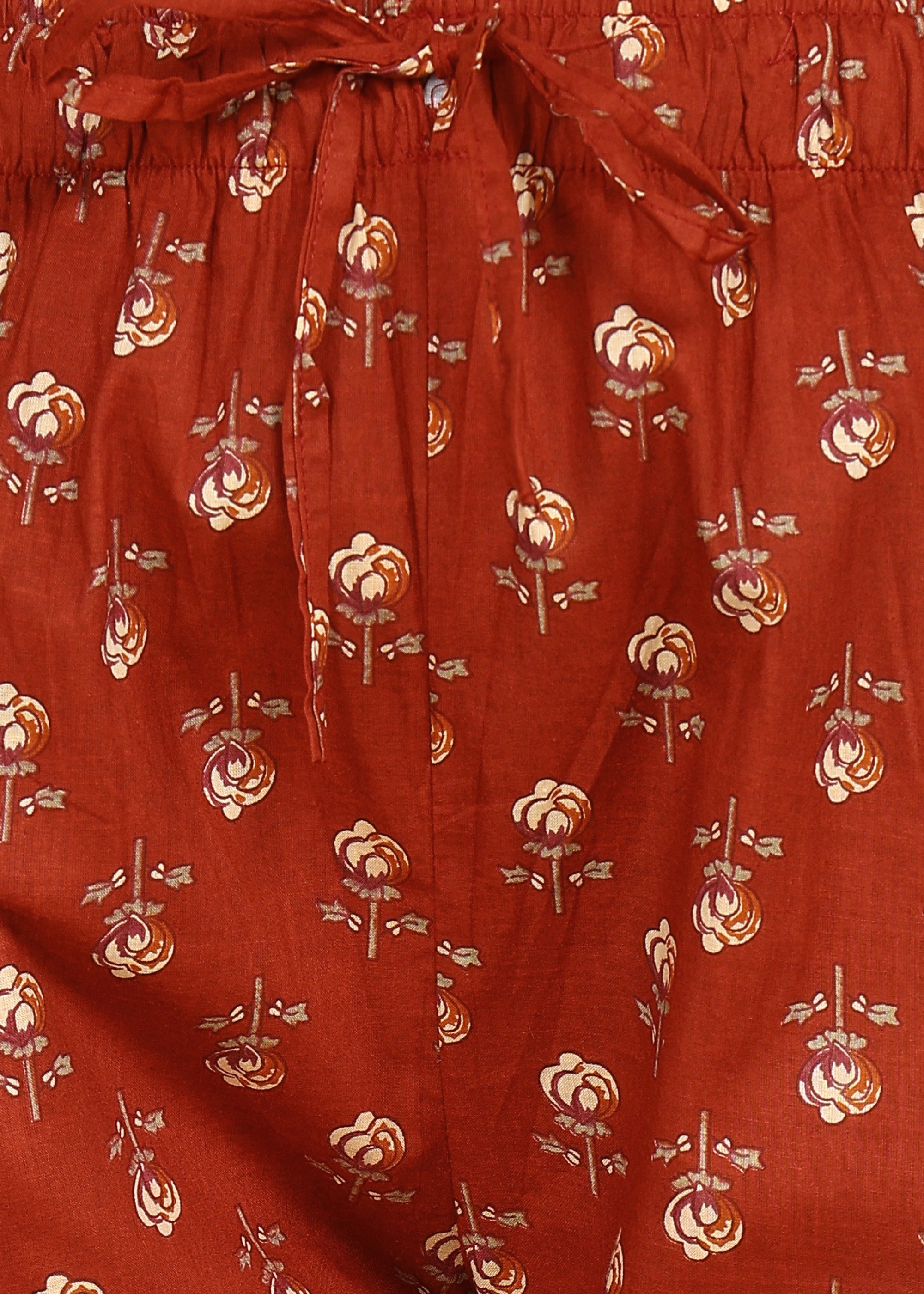 Red-PureCotton-Straight-Feeding-KurtaSet-with-Dupatta