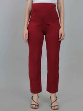 Red Supima Cotton Maternity Pants